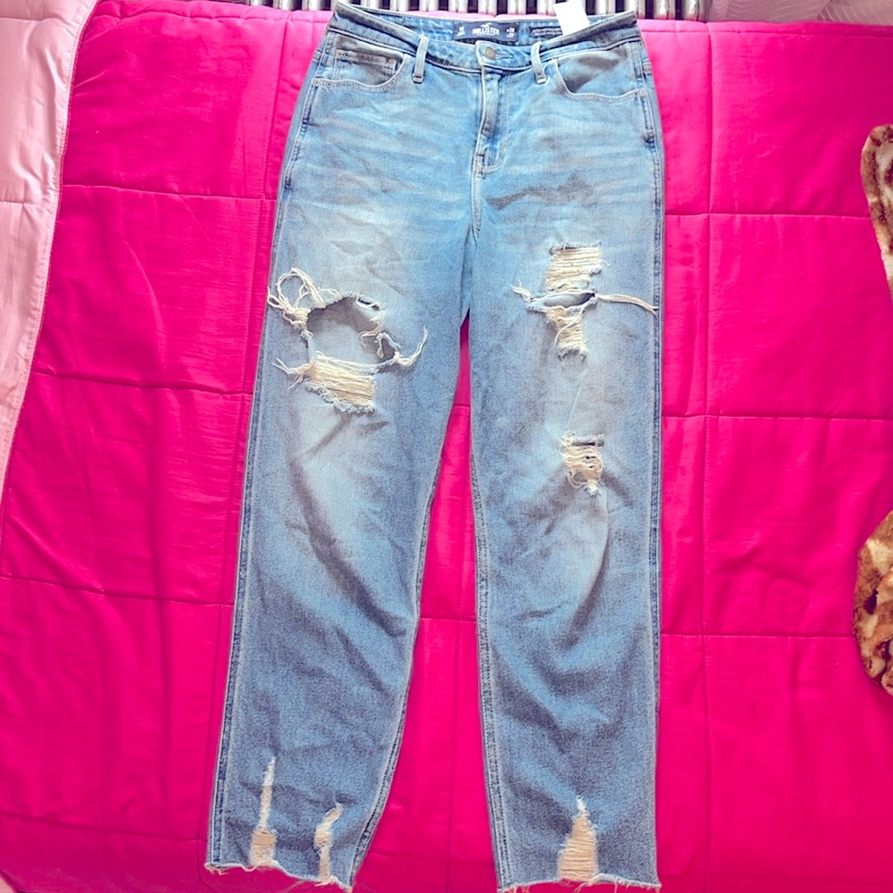 Hollister high rise mom jean